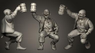 Figurines of people Patreon 3d model